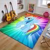 Rainbow Dash Polyester Carpet, Soft Indoor Mat for Office Chair, Living Room, Computer Desk - Decorative Home Office Rug Design