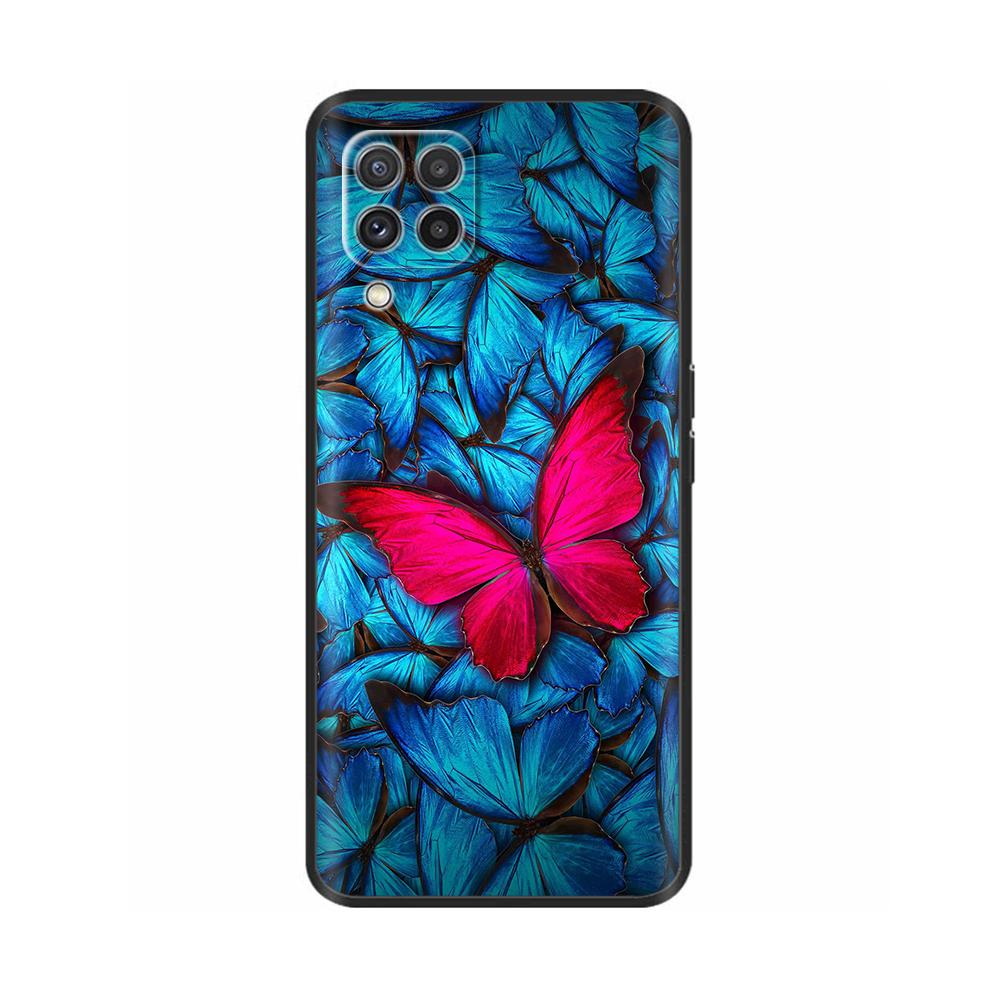 Per Samsung Galaxy A12 Custodia Verniciata Morbido Silicone Liquido Protezione Fotocamera Copri Telefono Per Samsung M12 F12 A 12 Galaxy M12 Fundas