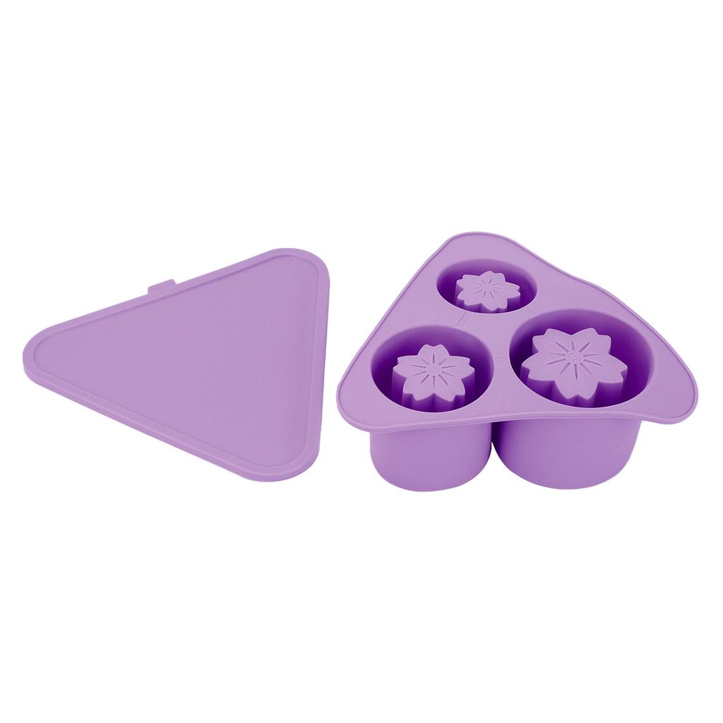 Ice Cube Tray Large Capacity Food Grade Silicone Hollow Cylinder Ice Cube Maker with Lid for 20 30 4