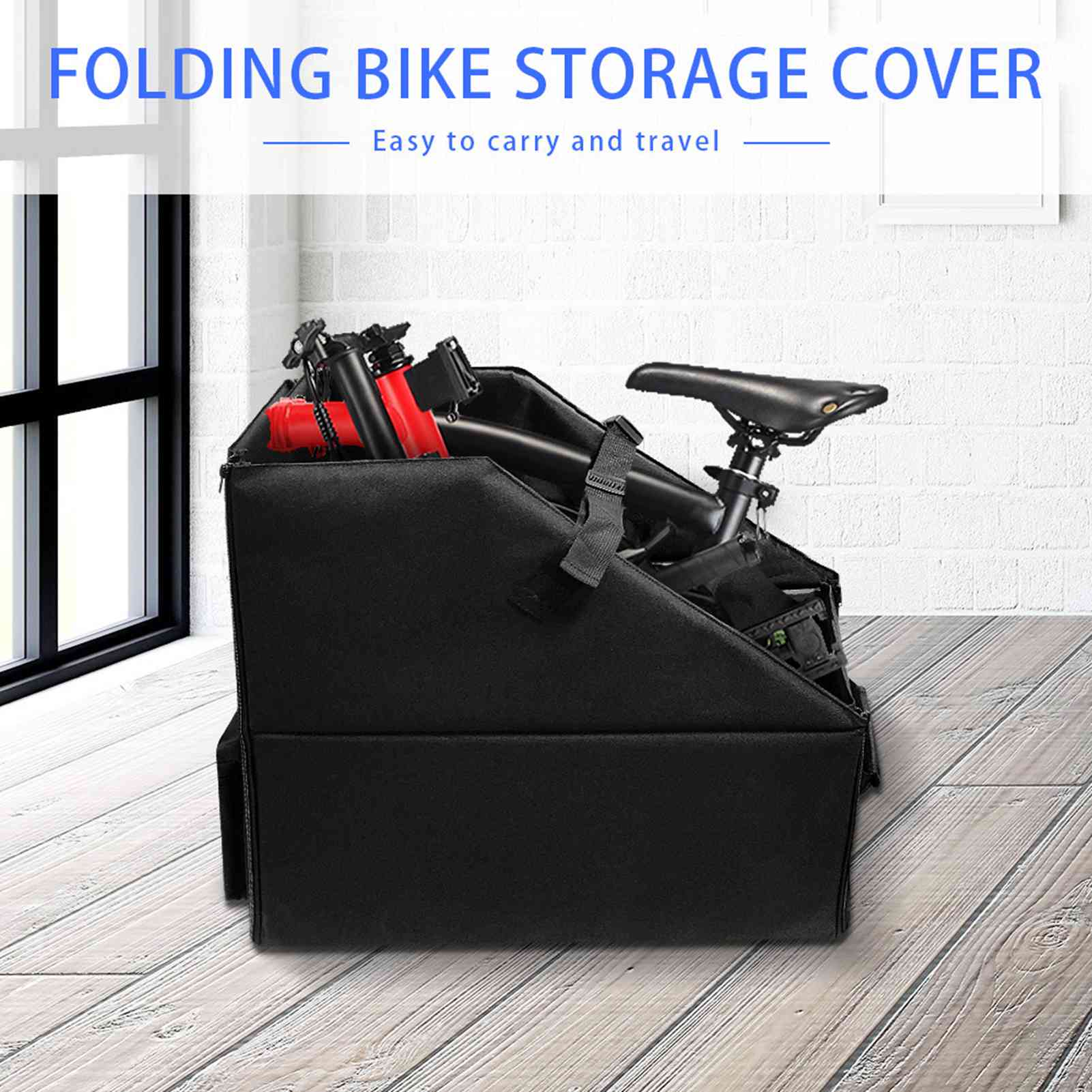 

Folding Bike Storage Box Car Trunk Organizer Foldable Bicycle Storage Solution Saves Space & Avoids Damages чорний