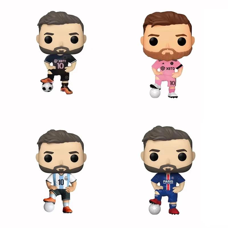 New Pop Lionel Messi #10 Football Stars Decoration Ornaments Action Figure Collection Model Toy for Children Birthday Gift