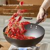 COOKER KING 30cm Nitrided Wrought Iron Wok
