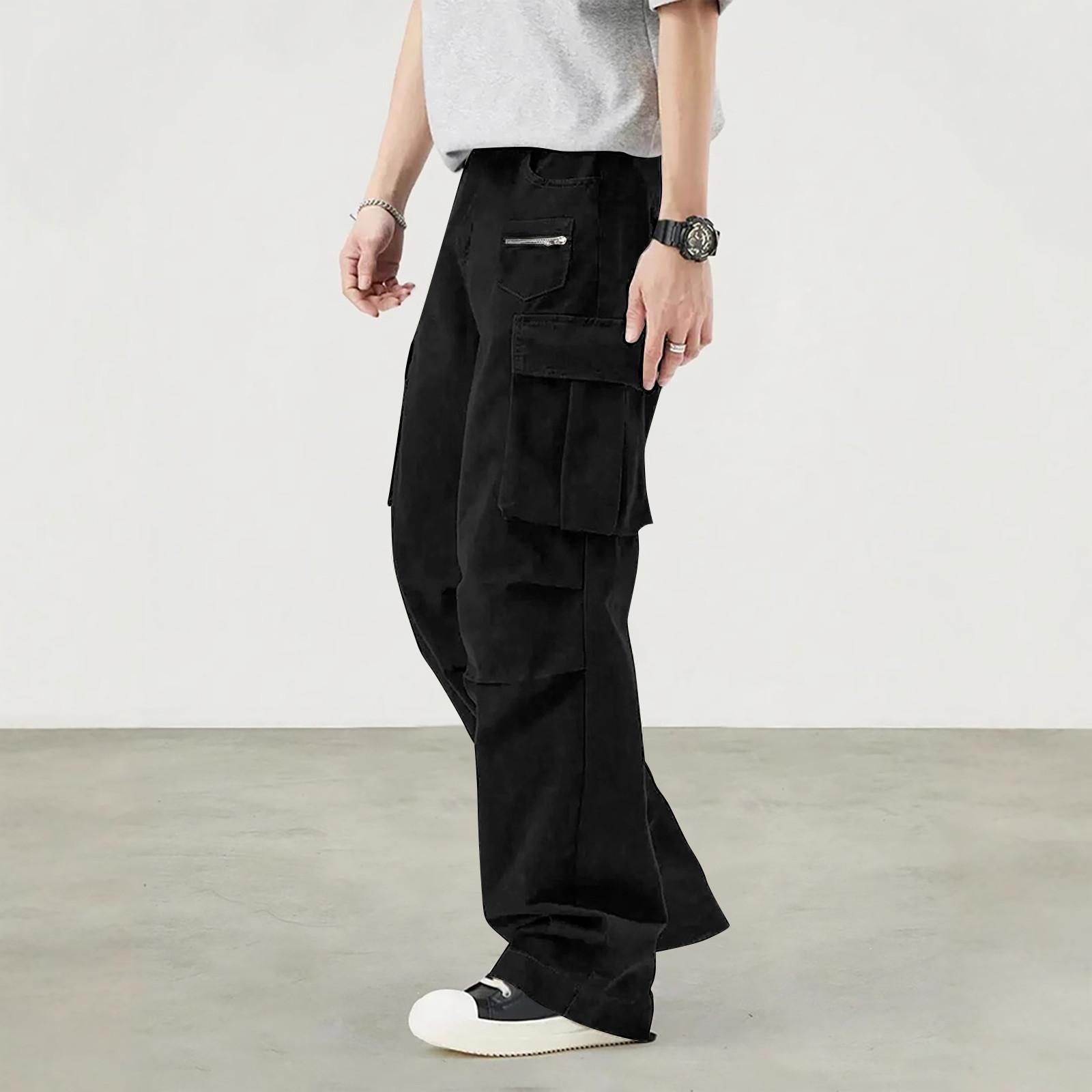 

Мужские комбинезоны, повседневные брюки с несколькими карманами и завязками, походные брюки, хлопковые саржевые брюки M