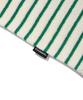 COVERNAT Terry Stripe Open Collar T-Shirt Green