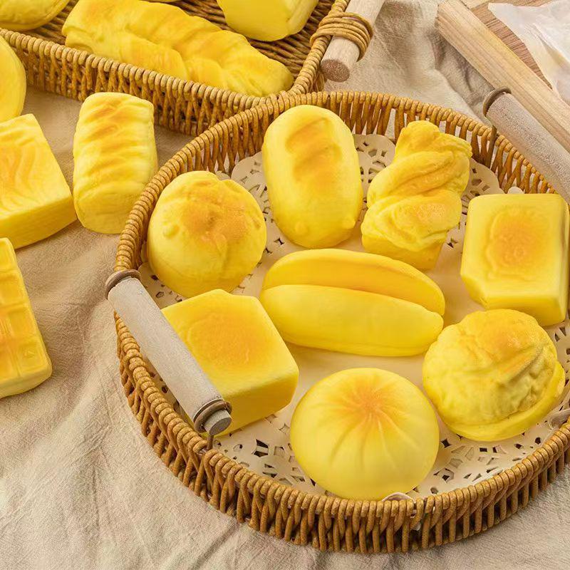 Squeeze Toy Tearable Bread - Slow Rebound Prop for Photography & Stress Relief