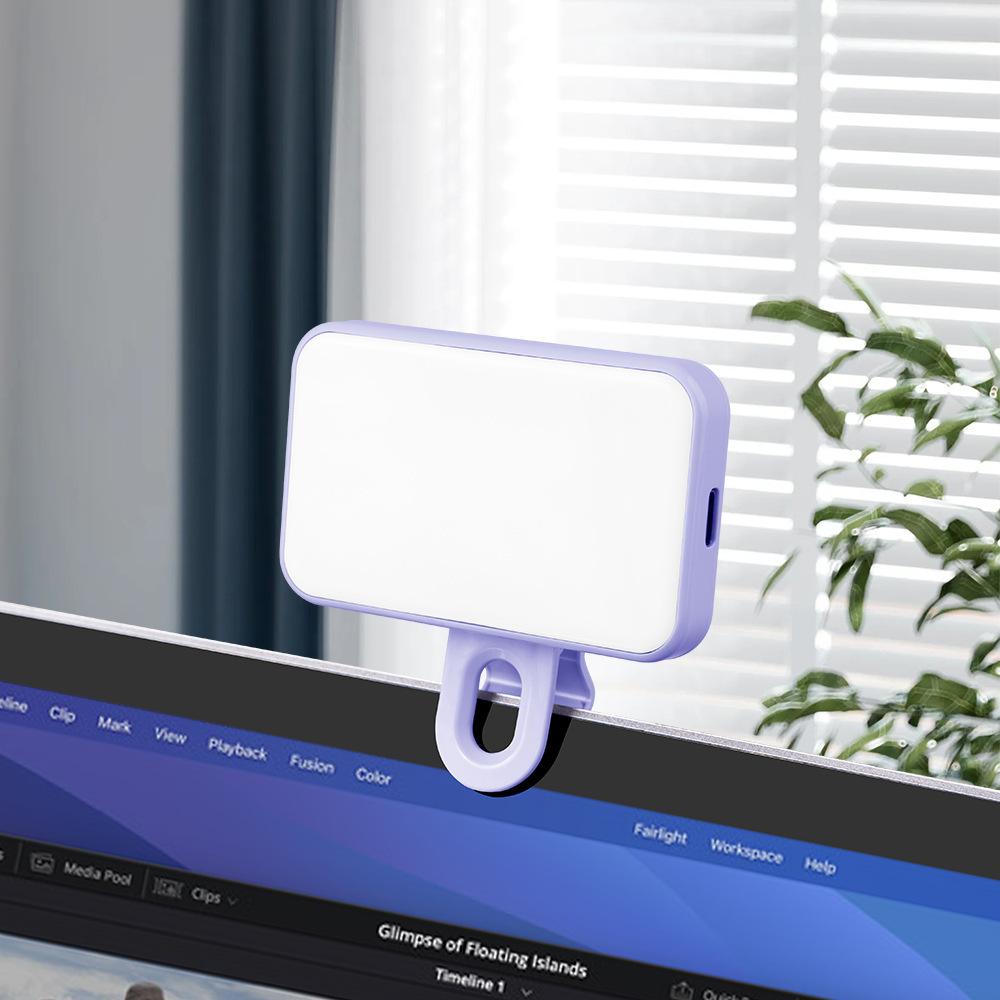 Selfie LED Color Clip Filling Light GZ888 Live Selfie Special Mobile Phone Video Conference Photography Filling Light