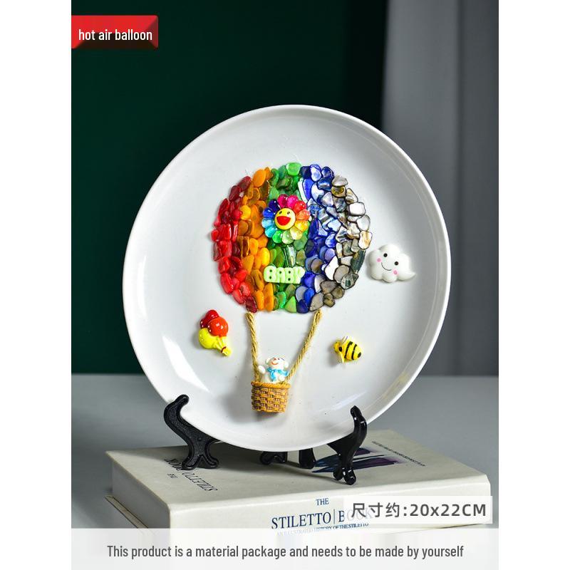 DIY Mosaic Plate Painting Kit: Creative Parent-Child Educational Ornament for Kindergarten