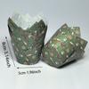 50pcs Christmas Tulip Muffin Cupcake Paper Cups Oilproof Cupcake Liner Baking Muffin Box Cup Cake Decorating Tool Wrap Cases