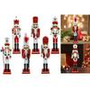 Christmas Nutcrackers Ornament, Wood Nutcrackers Soldier Figures Ornament