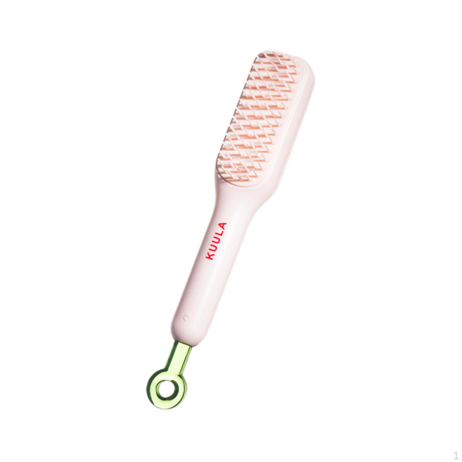 

Самоочищающаяся щетка для волос, распутывающая, чистая, массажная расческа для длинных волос розовый