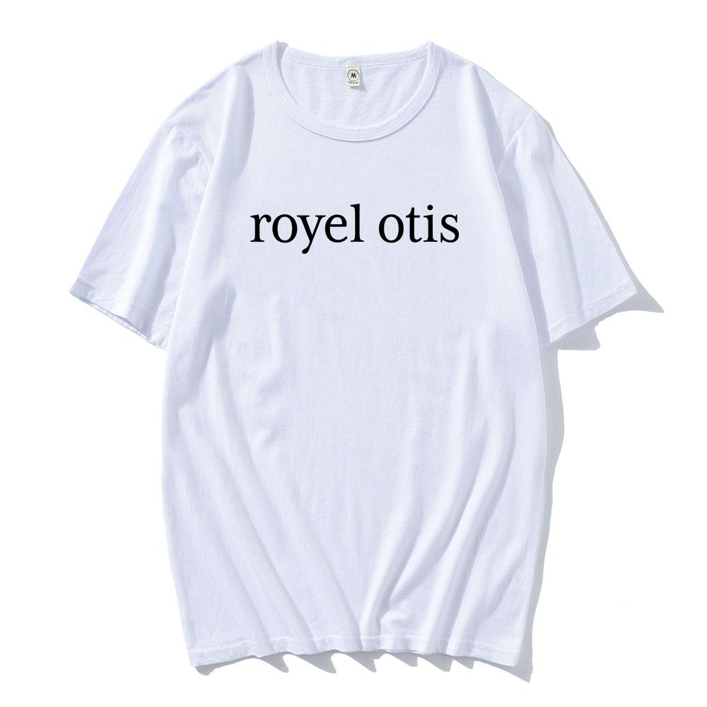 Royel Otis Popowy Duet Logo Zespołu T-shirt Nadruk Graficzny T-shirty Casualowe Letnie Unisex Streetwear Okrągły Dekolt Krótki Rękaw T-shirt Męski