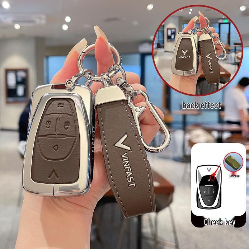 Étui à clés VF8 Haut de gamme pour VINFAST: Coque Protectrice V3 avec Boucle