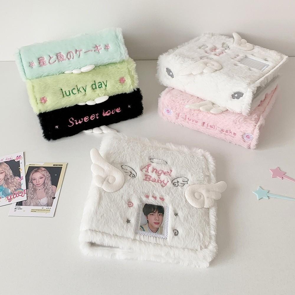 A7 Photo Card Holder Plush Album Stationery Portable School Notebook Stationery