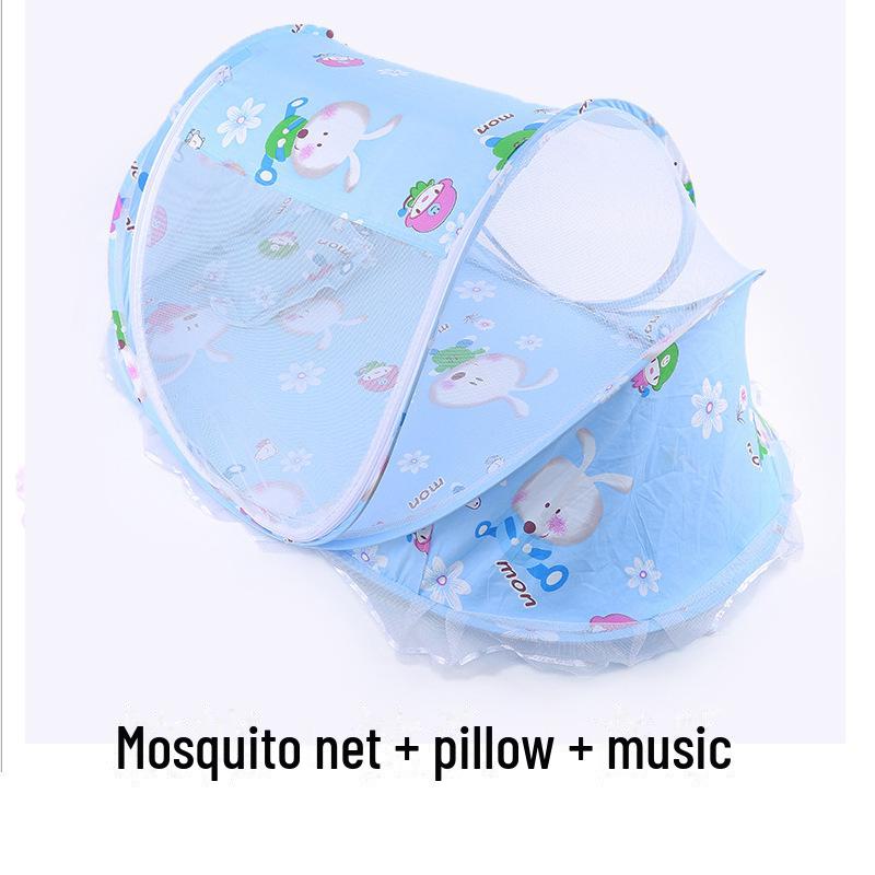 Infant Mosquito Net Bed Set with Sleeping Pad & Pillow (0-3 Years)