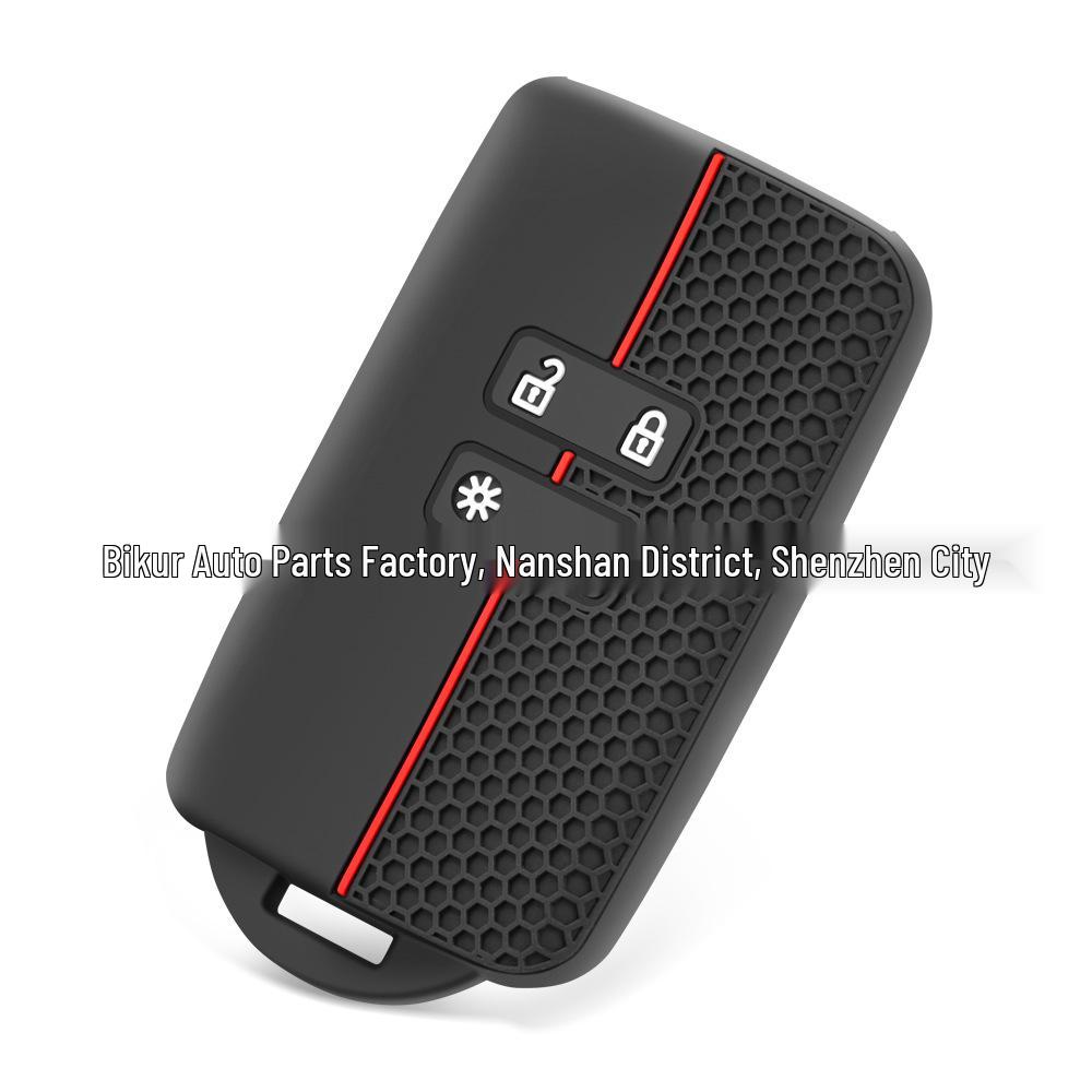 Dongfeng Renault Kadjar/Koleos 4-Button Silicone Key Cover with Honeycomb Pattern
