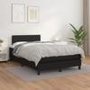 3140993 vidaXL Upholstered Bed Base with Mattress Black 120x200 Cm Faux Leather