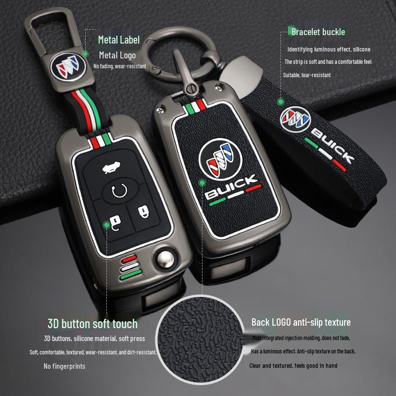 Buick Excelle Key Cover for 2015, 2008, 2011, 2013 Models - Remote Control Key Case