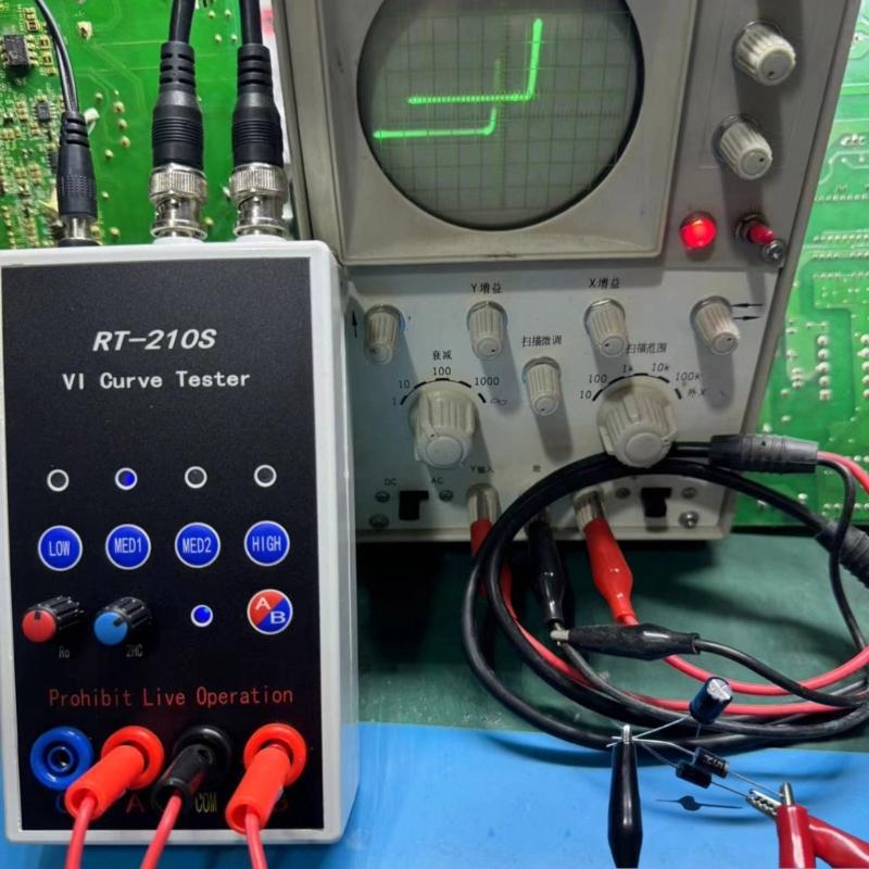 Advanced 210S Curves Tester 2CH for Electronics with Adjustable Internal Resistance and Triggering Signal Output