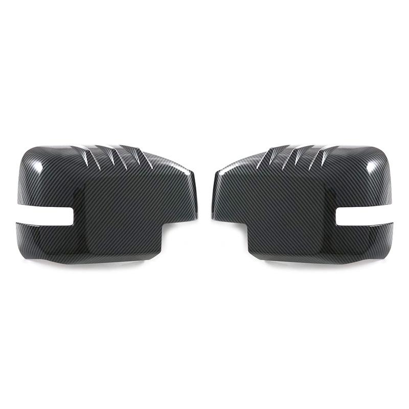 Car Upgrade ABS Plastic Door Mirror Cover With LED For Ford Bronco U725 Car Decoration Car Rearview Accessories Car Styling Carbon Fiber