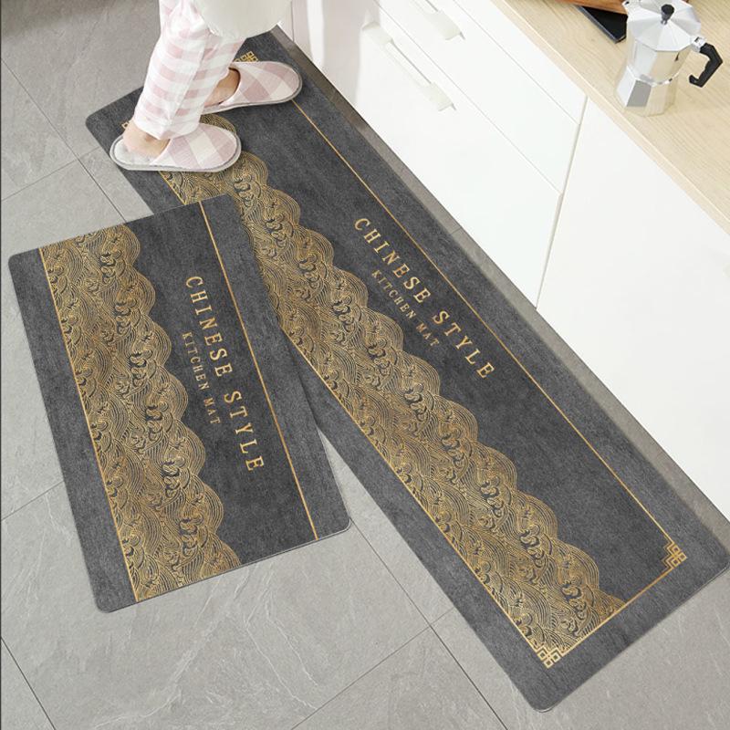 

Брудостійкі протиковзкі кухонні килимки в скандинавському стилі - абсорбент для масла та води 60x160 cm