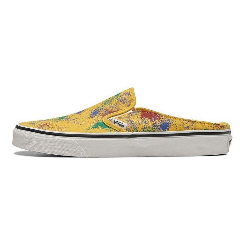 Vans Slip-On Mule Low Top Unisex Skate Shoes Yellow White VN0A4P3UB0W 37