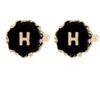 Mens Classic 26 Alphabet Initial Letter Cufflinks A B C D E F G H I J K L M N O P Q R S T U Sleeve ButtonV W X Y Z
