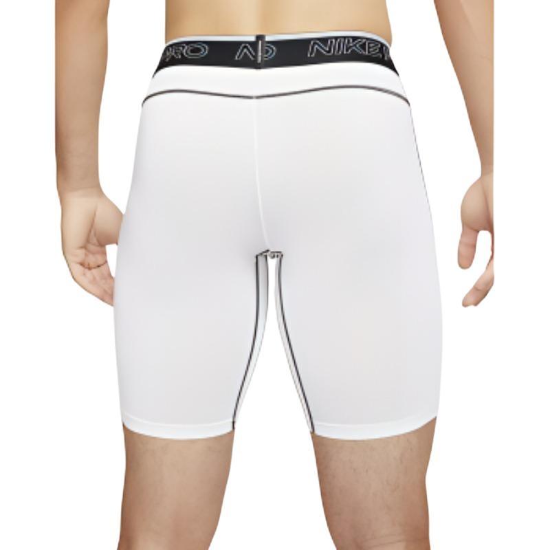 Men's Nike Pro Dri-FIT Training Sports Elastic Logo Breathable Gym Shorts White DD1918-100