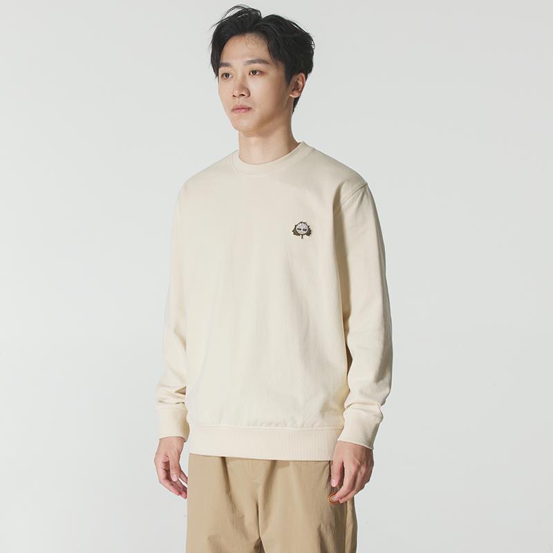 Timberland Solid Color Pullover Round Neck Simple Sweatshirt Men sweatshirt TB0A6NDBEFL1