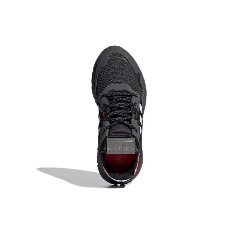 Adidas Originals Nite Jogger Fabric Sports Breathable Low-Top Lifestyle Shoes Unisex Sneakers Gray White Red FX6834