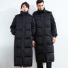 Unisex Long Workwear Hooded Down Jacket