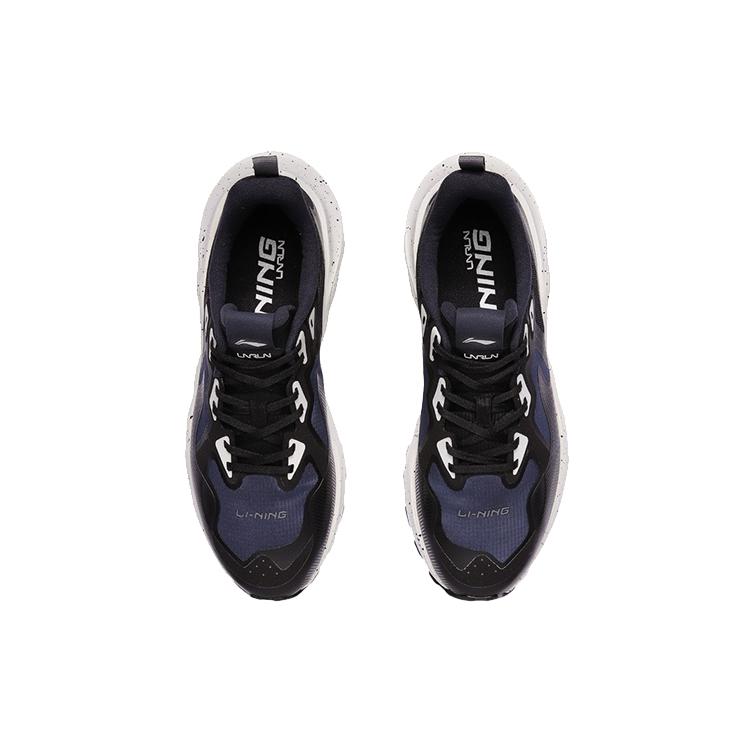 New LiNing Cloud Shield Rebound Cushioning Low Top Running Shoes Unisex Black Gray Color ARHR079-1