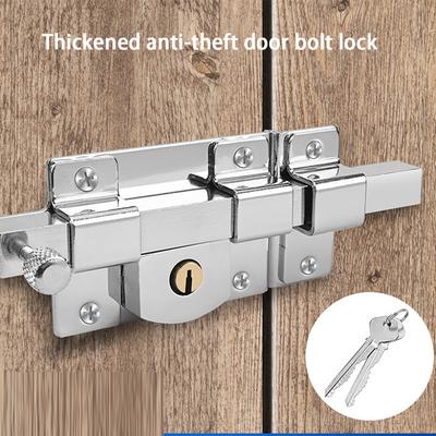 Hochwertige verdickte Zauntür, Kreuzschlüssel, altmodisches Außenschloss, Diebstahlsichere Tür, Holztür, Mechanisches Riegel Schloss