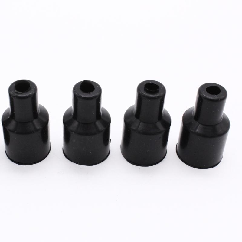 Upgrades High Electric Ignition Coil Boots Spark Plugs Terminal Kit with 90 Degree Rubber Connector for 6 to 10mm Cables