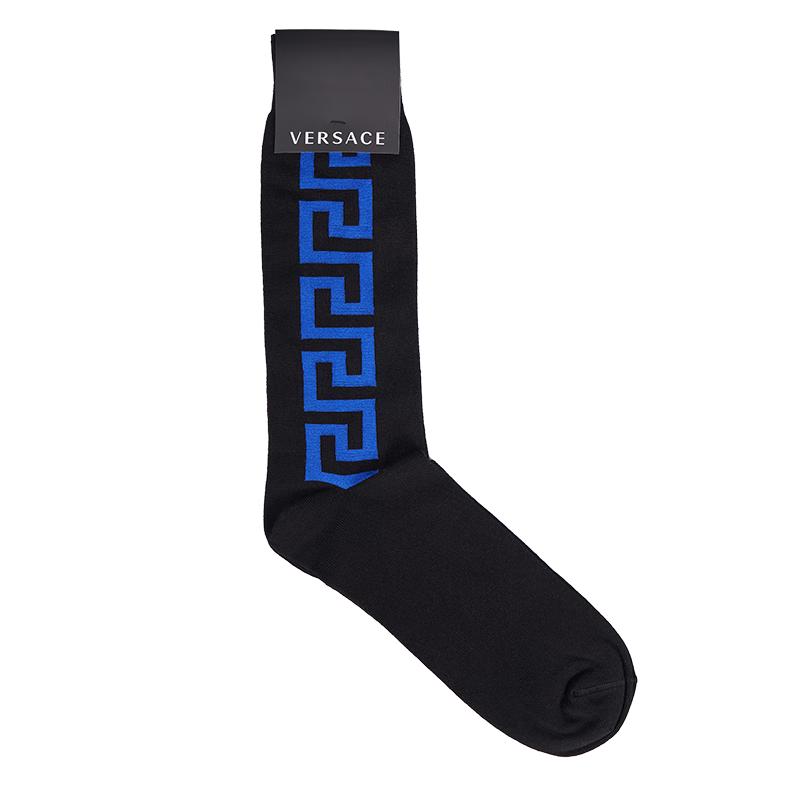 

Versace Men s Knit Greek Key Long Socks M