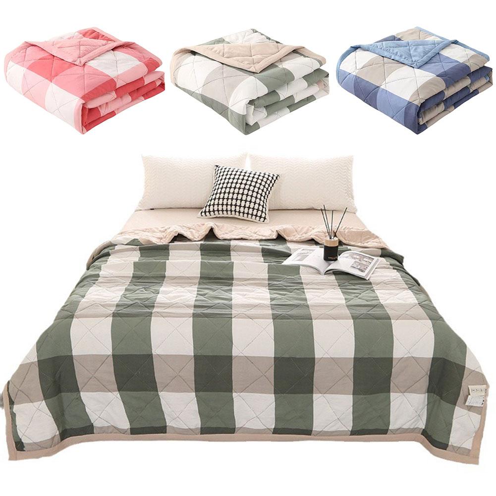 Cooling Blanket for Bed Silk Air Condition Comforter Lightweight Cooled Summer Quilt with Double Side Cold&Cooling Fabric GradeA