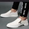 Men's Flat Shoes 2024 New Casual Business Leather Shoes Autumn Flat Bottomed Men's Comfortable Sports Shoes Zapatillas Deporte
