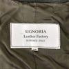 Italy SIGNORIA Leather Jacket 46/XL Dark Gray Riders Coat Fall/Winter(USED)