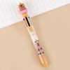 Cartoon Capybara 6-Color Ballpoint Pen Cute Multicolored Gel Pen Durable Pressing Pens School Office Supplies Student Stationery