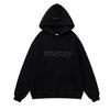 3D Silicone Letter Hoodie Sweatshirt Men's Loose Streetwear Set