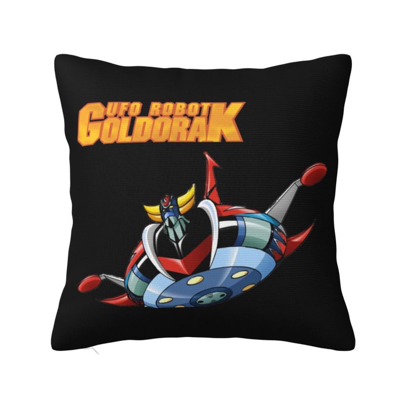 Custom Nordic UFO Robot Goldorak Grendizer Cushion Cover Polyester Actarus Goldrake Mecha Anime Pillow Case Home Decor