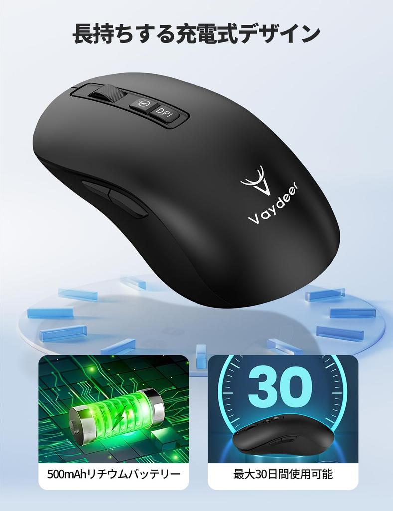 Vaydeer Pohybovač myši s Nedetekovatelnou myší Náhodně Probouzí Vaši Zlepšuje Produktivitu pro Vzdálené a Online Schůzky Vestavěný Bar, Pohyb,