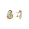 Rayali Earrings In 18-carat Yellow Gold Set with Sparkling Cubic Zirconias