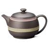 Tokoname Ware Takeharu Pot, Pink and Yellow Lines, Y1212