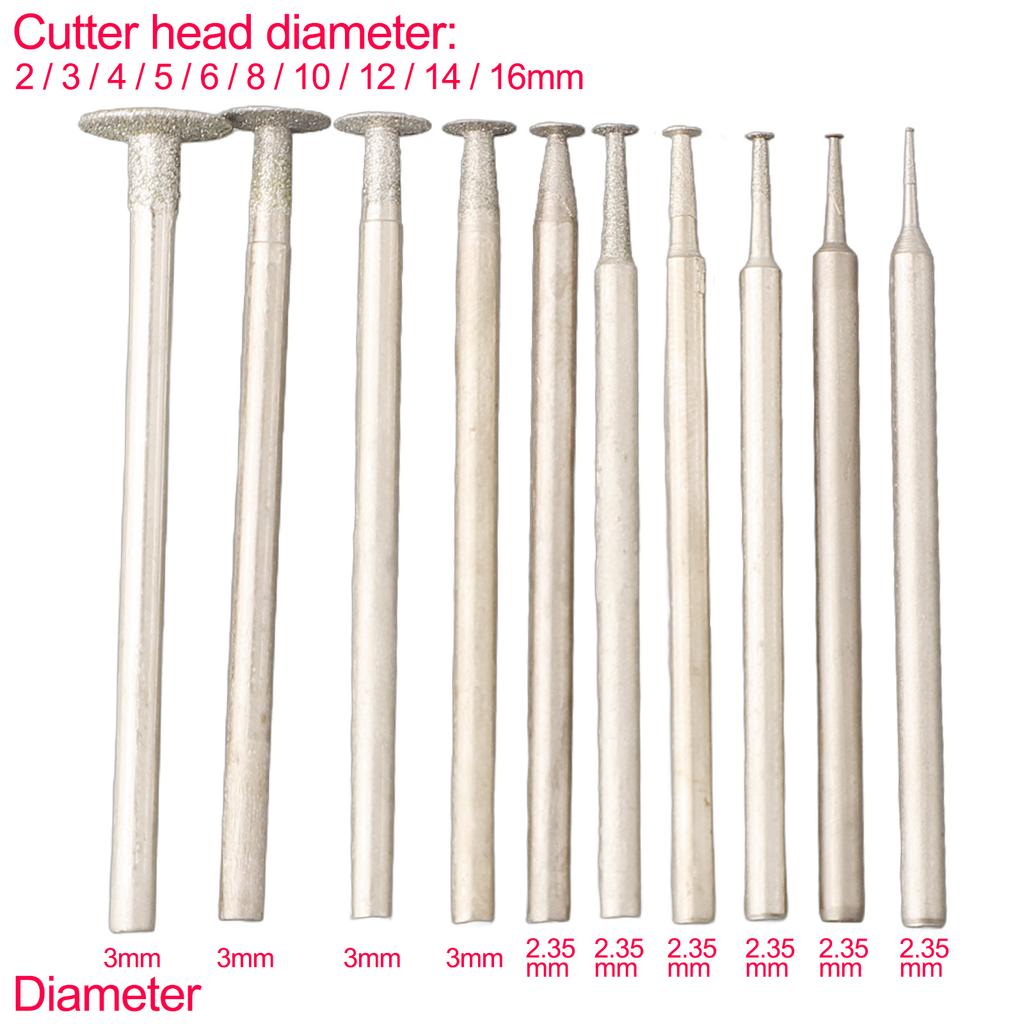Woodwork Grinding Heads Tool Stone Jade 10pcs Carborundum