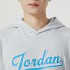 Jordan Harf Tasarımı Kapüşonlu Uzun Kollu Erkek Sweatshirt Gri FN4614-043