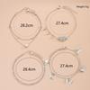18pcs Bohemian Anklets for Women Retro Multi-Layered Star Heart Butterfly Pendants Anklets Summer Beach Cuban Link Jewelry Gifts