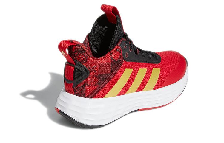 Adidas OwnTheGame 2.0 Abrasion Resistant Mid top Children's Basketball Shoes Red Kids' GY0813