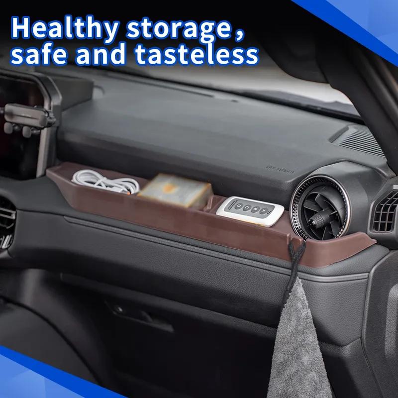 Co-pilot Silicone Storage Box For Toyota Land Cruiser Prado 250 J250 LC250 2024+ Phone Holder Hook Storage Box Car Accessories
