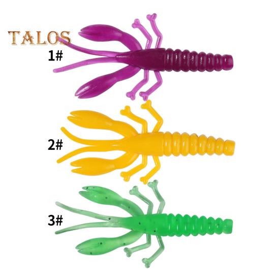 20 Stück/Set 5,2CM/1G Weicher Krebsköder Realistisch Bionisch Bunt Hummer Swimbait Künstlicher Garnelenköder Süßwasser Salzwasser Hecht Barsch Angeln