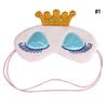 Cute Eyes Cover Crown Style Travel Sleeping Blindfold Shade Eye Mask (Color:Light blue,Pink)